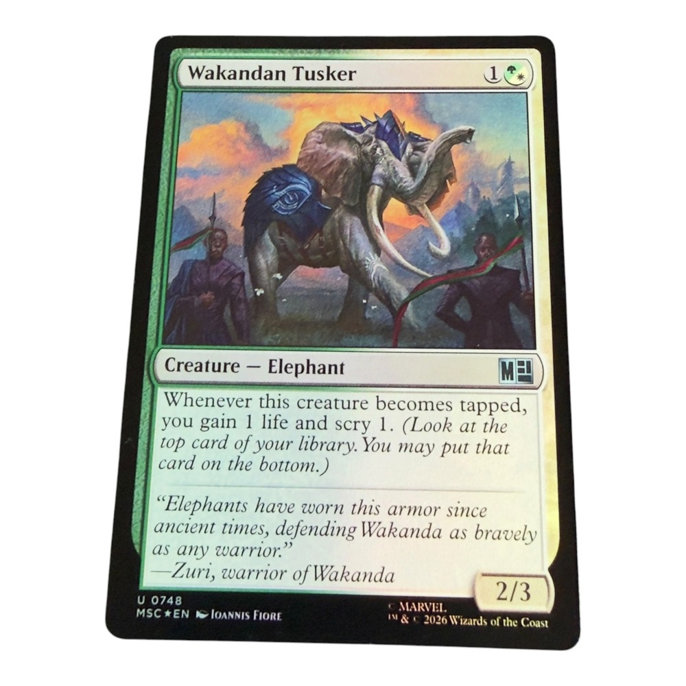 Magic The Gathering Wakandan Tusker 0748 Marvel Secret Lair Uncommon MTG Card